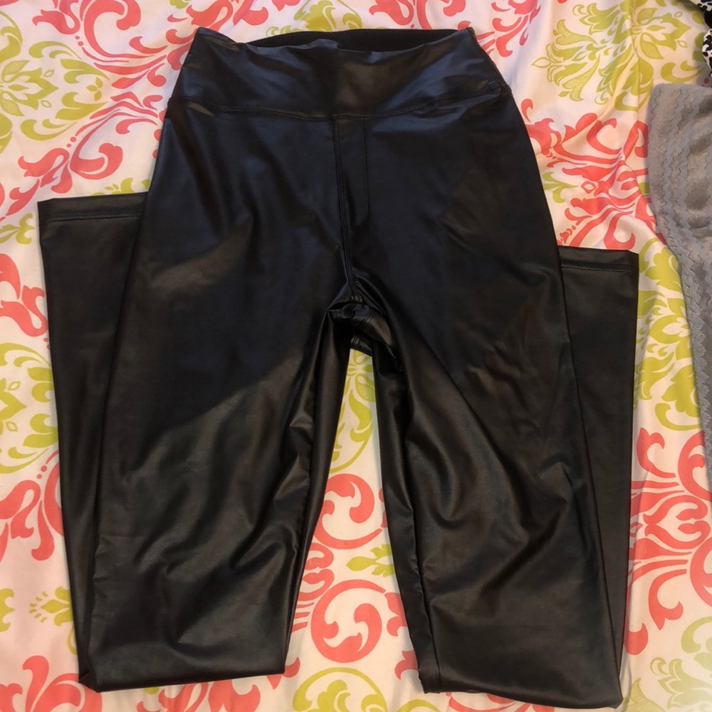 AERIE faux leather leggings